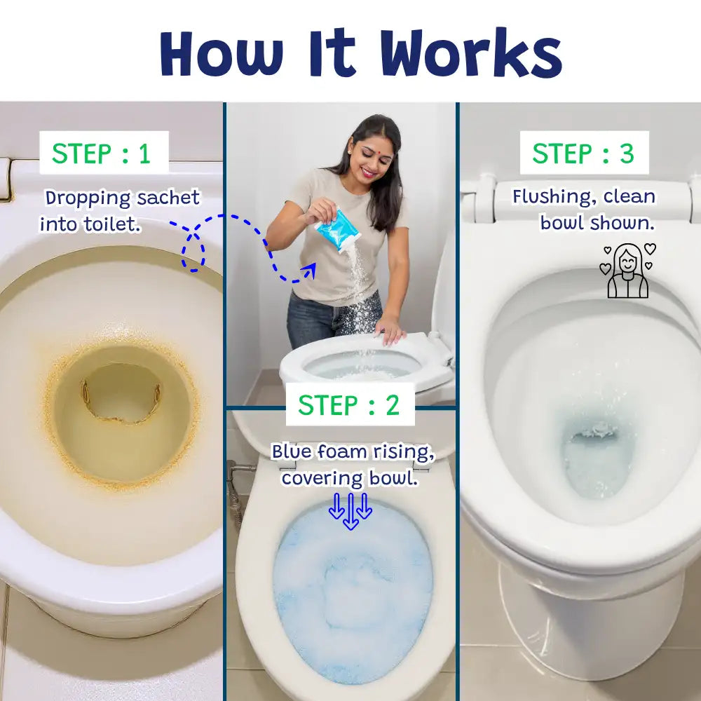 Toilova - Toilet Cleaning Foam Powder (100% Money back Guarantee)