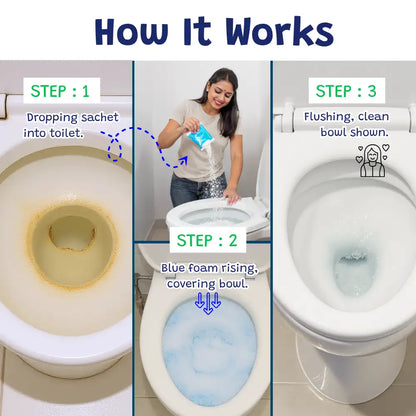Toilova - Toilet Cleaning Foam Powder (100% Money back Guarantee)